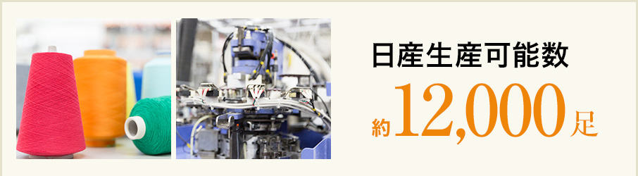日産生産可能数 12,000足